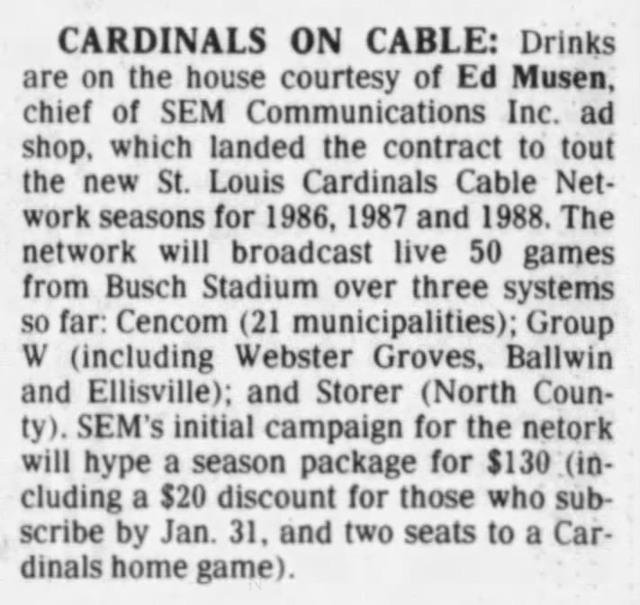 Cardinals On Cable
