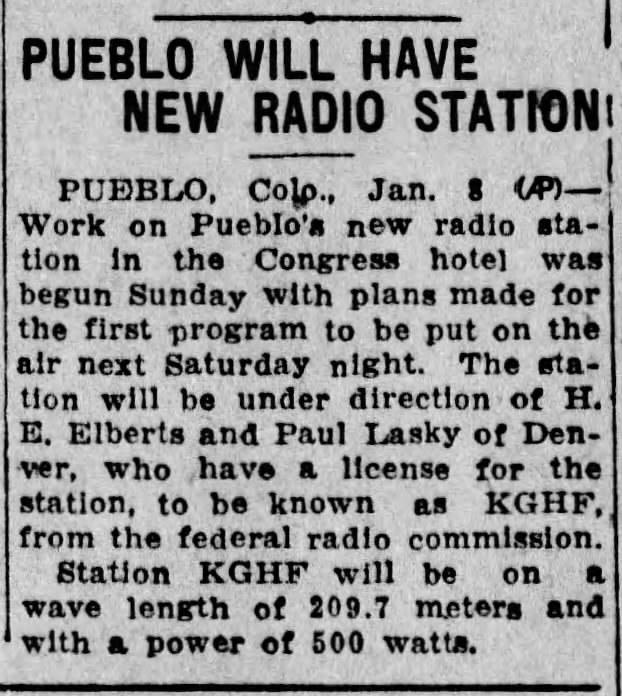 Pueblo Will Have New Radio Station