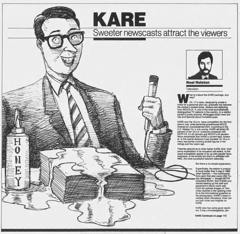 KARE: Sweeter newscasts attract the viewers