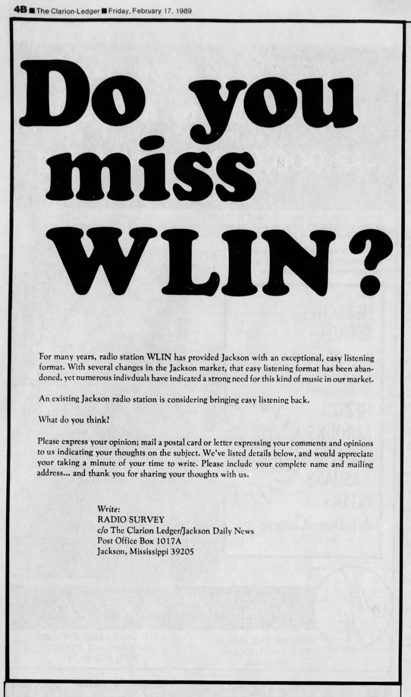 Do you miss WLIN?