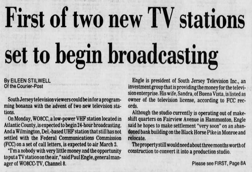 First of two new TV stations set to begin broadcasting