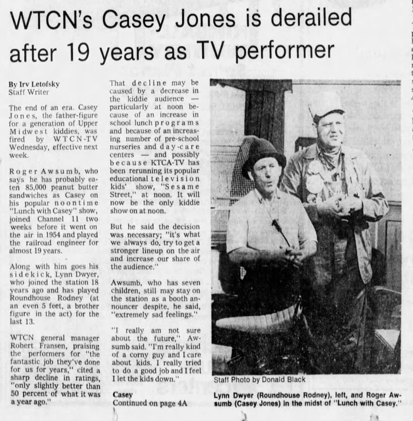 WTCN's Casey Jones is derailed after 19 years as TV performer
