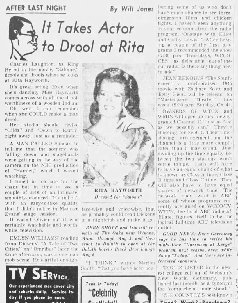 It Takes Actor to Drool at Rita
