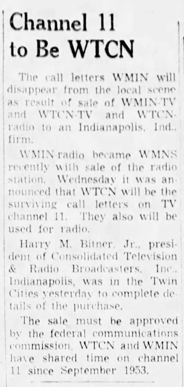 Channel 11 to Be WTCN