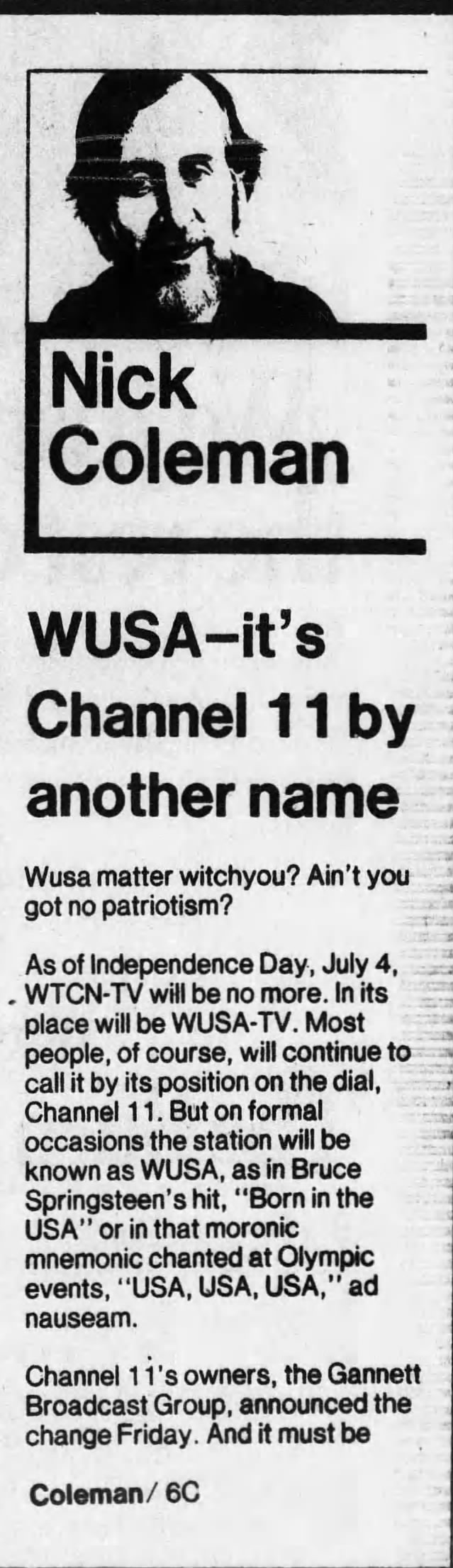 WUSA—it's Channel 11 by another name