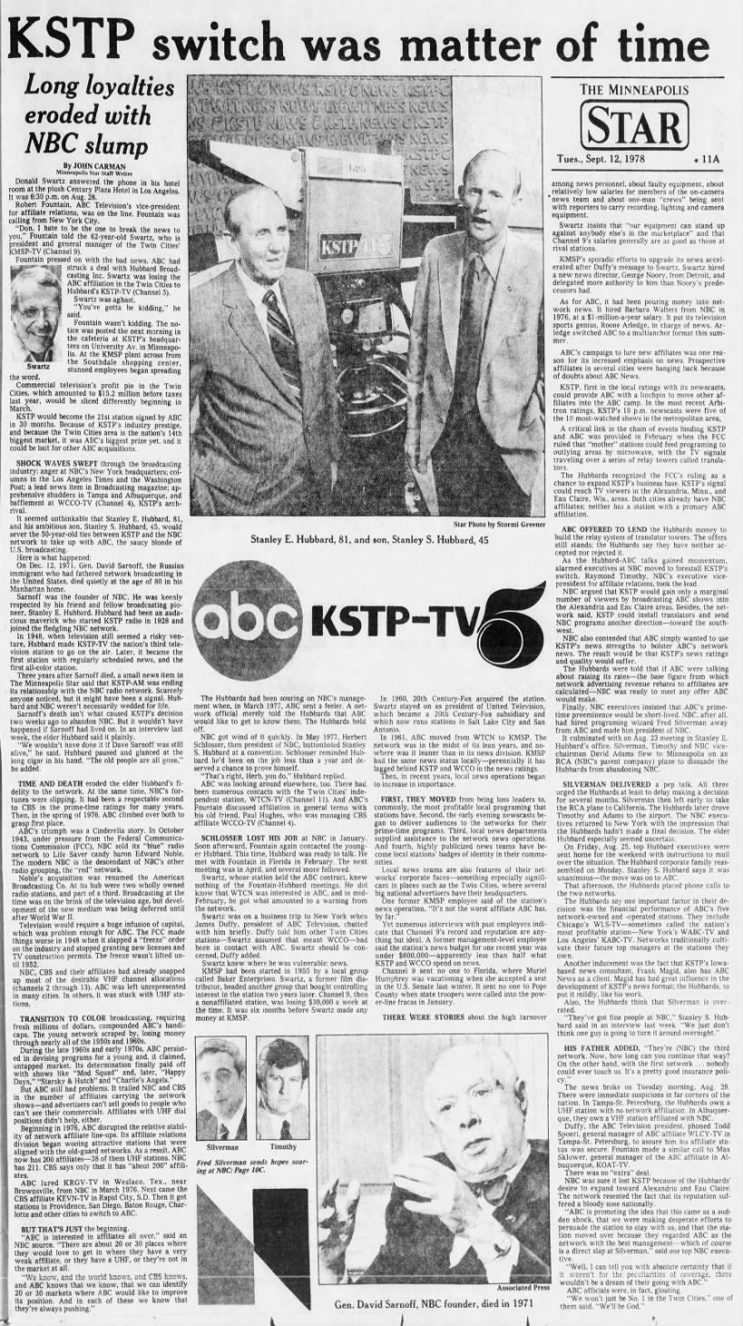 KSTP switch was matter of time: Long loyalties eroded with NBC slump