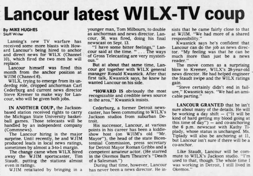 Lancour latest WILX-TV coup