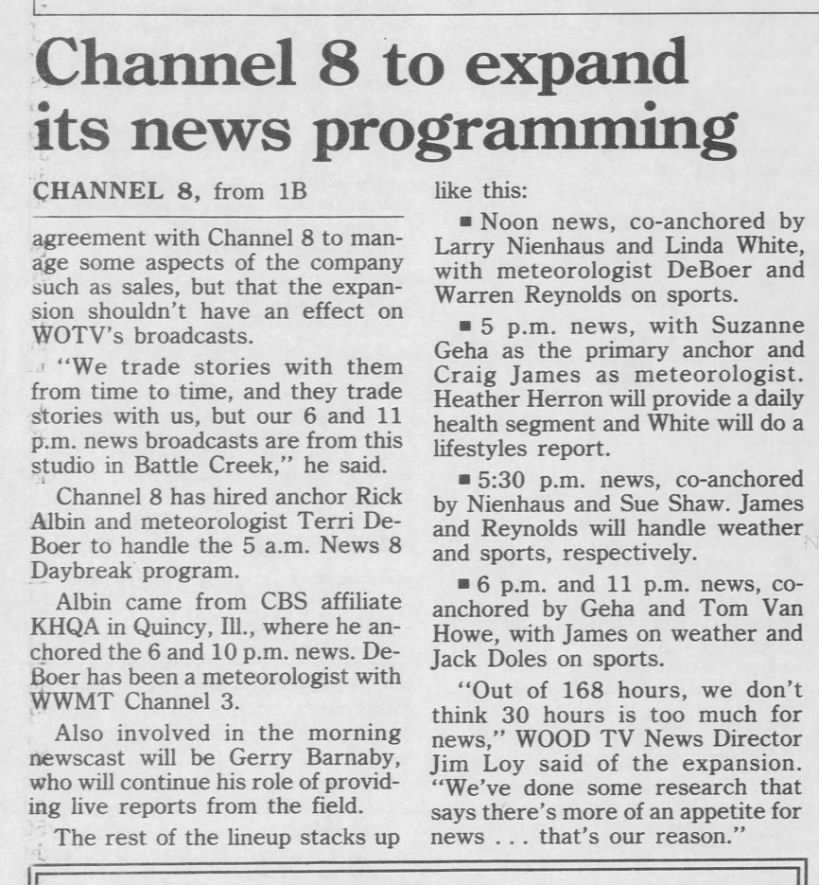 Channel 8 to expand its news programming