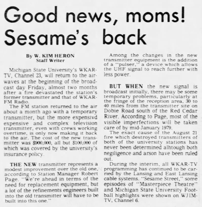Good news, moms! Sesame's back