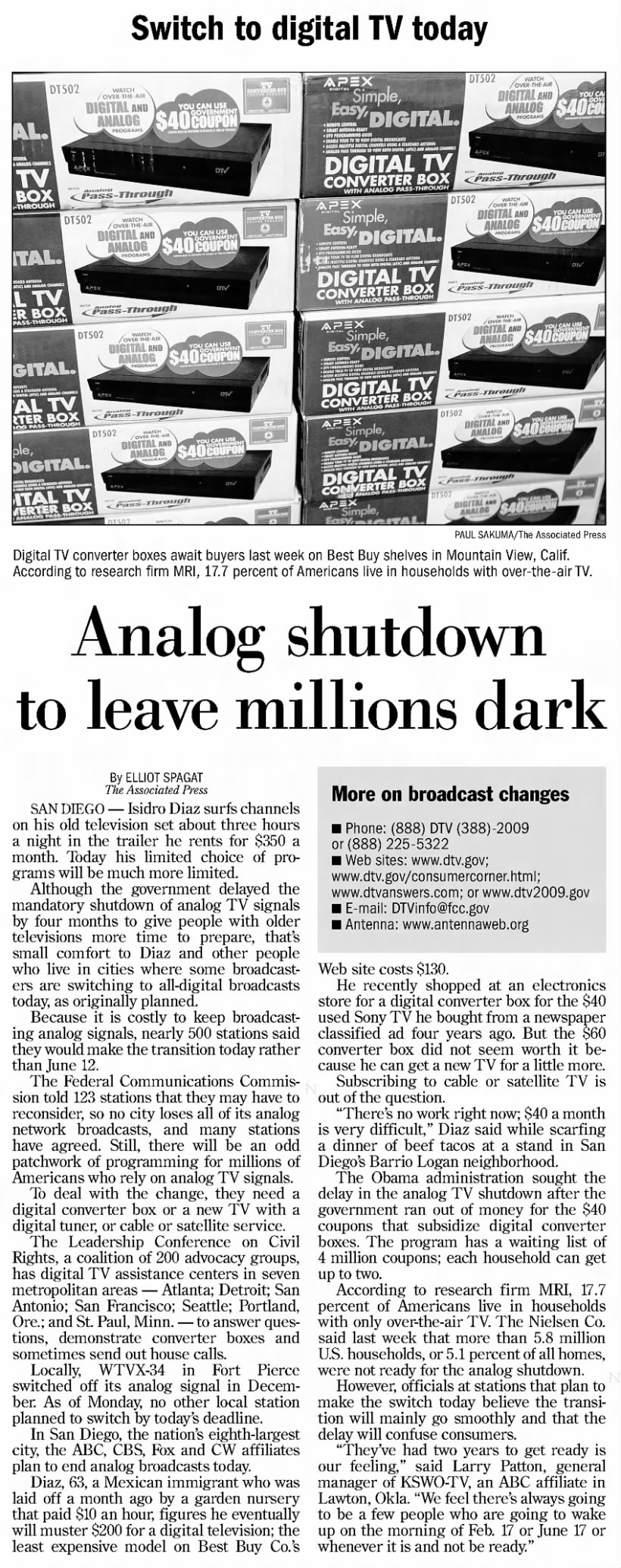 Analog shutdown to leave millions dark