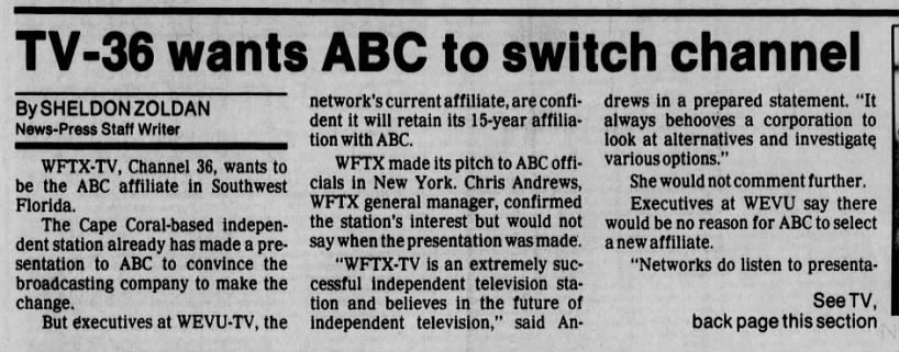 TV-36 wants ABC to switch channel