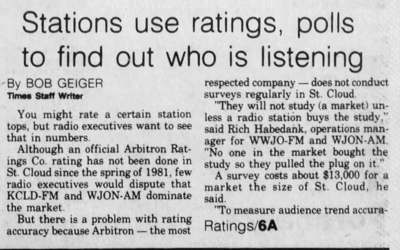 Stations use ratings, polls to find out who is listening