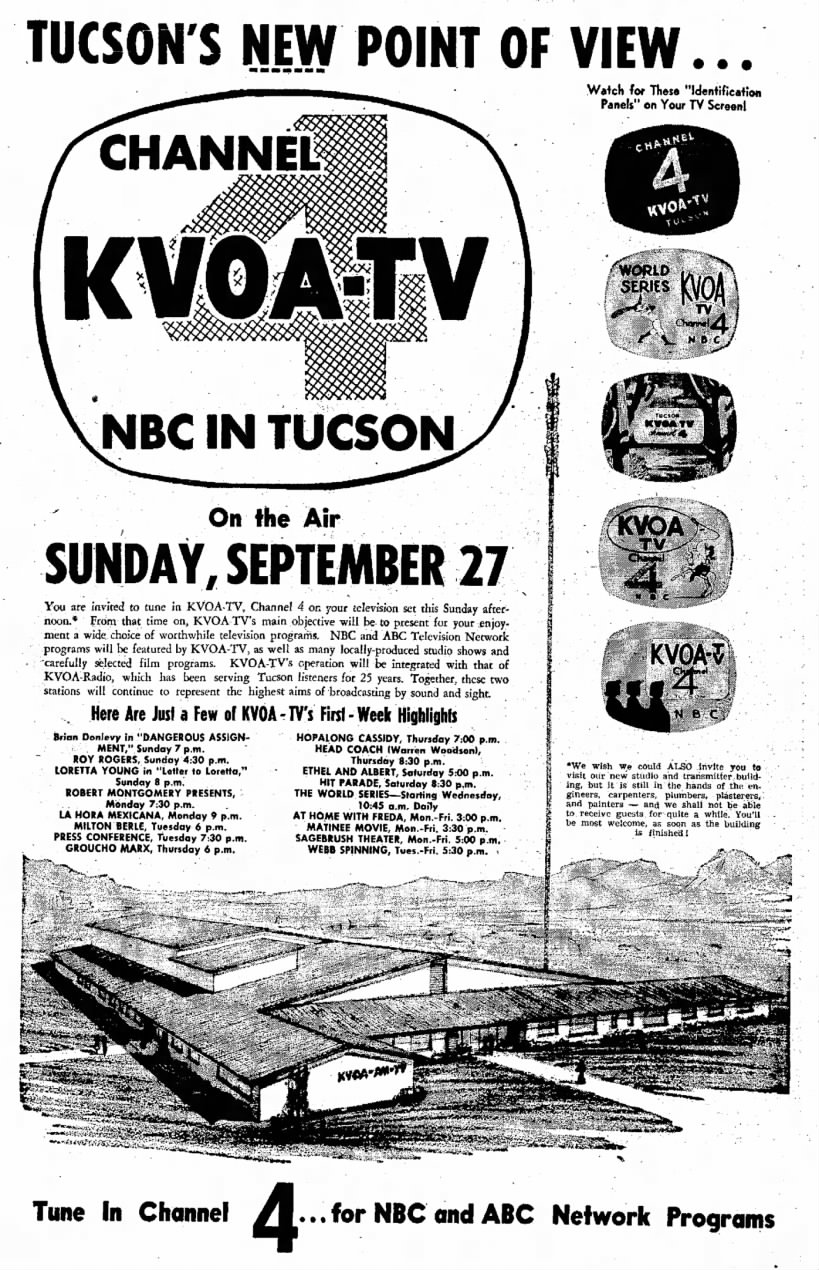 Tucson's New Point of View... Channel 4, KVOA-TV, NBC in Tucson