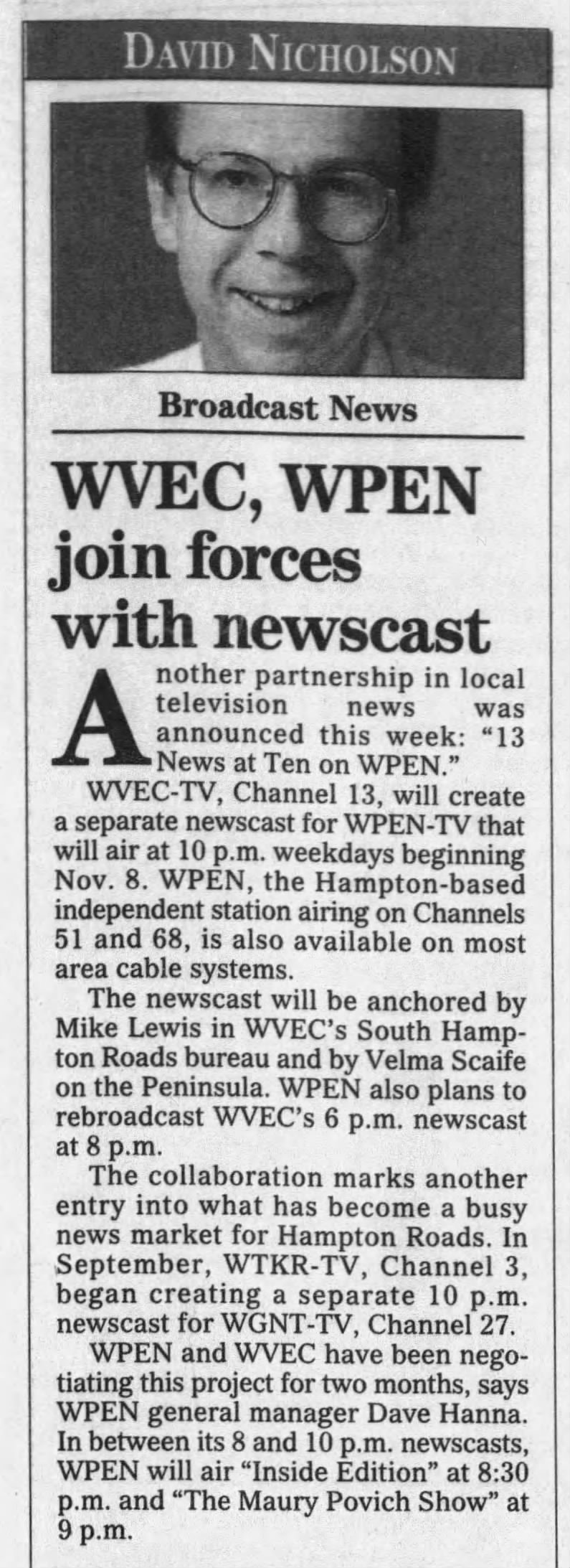 WVEC, WPEN join forces with newscast