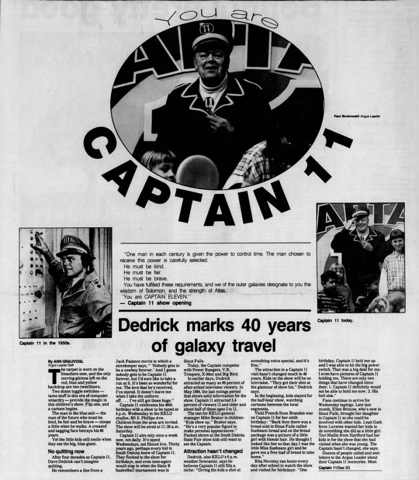 You are Captain 11: Dedrick marks 40 years of galaxy travel