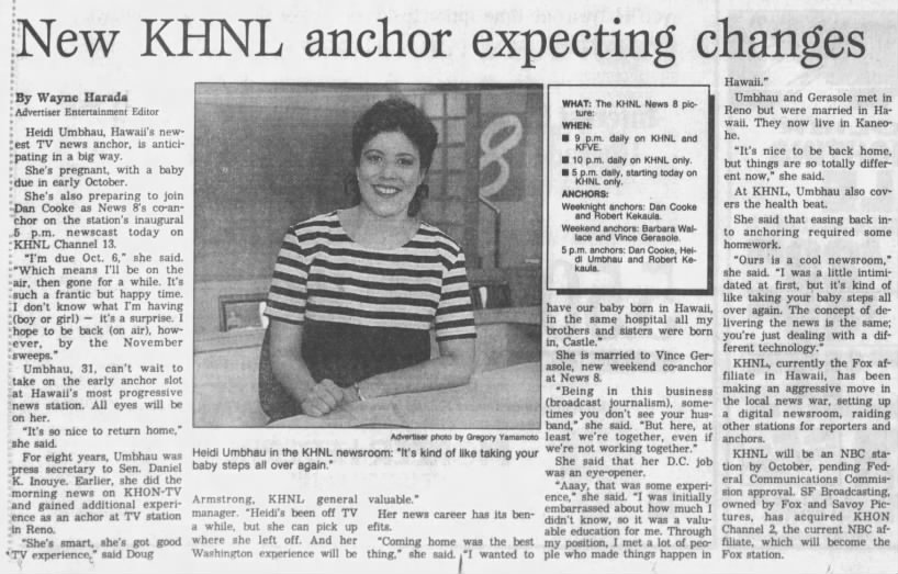 New KHNL anchor expecting changes