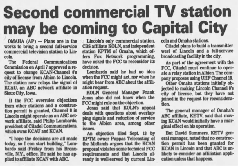 Second commercial TV station may be coming to Capital City