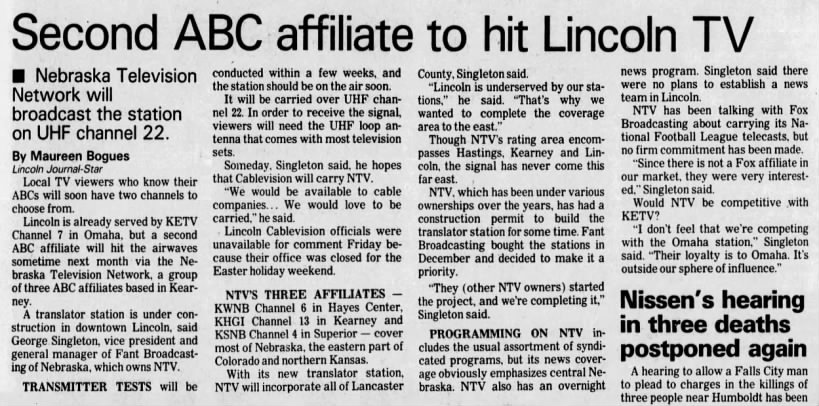 Second ABC affiliate to hit Lincoln TV