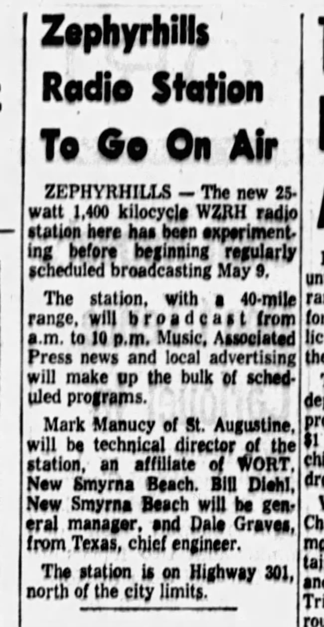 Zephyrhills Radio Station To Go On Air