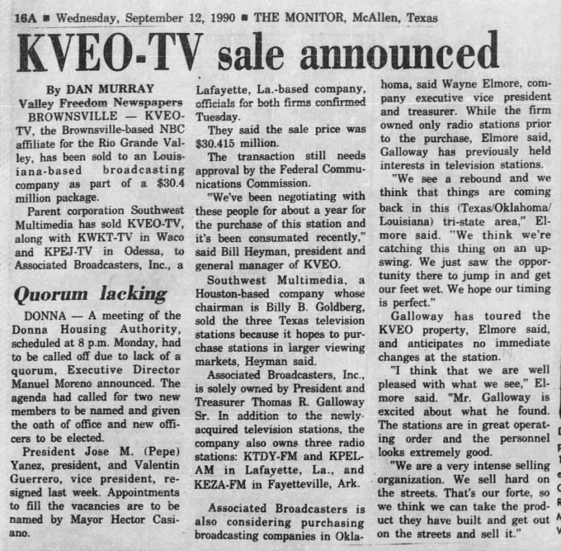 KVEO-TV sale announced