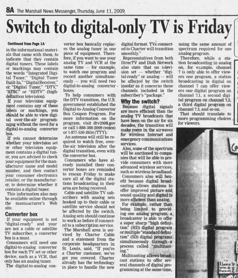 Switch to digital-only TV is Friday