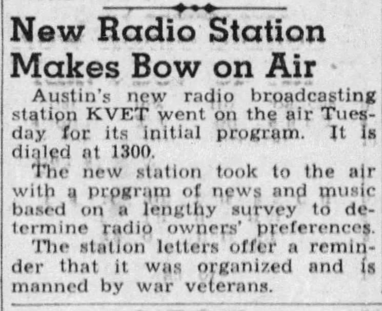 New Radio Station Makes Bow on Air