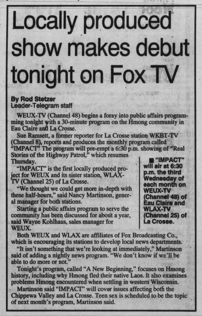 Locally produced show makes debut tonighton Fox TV