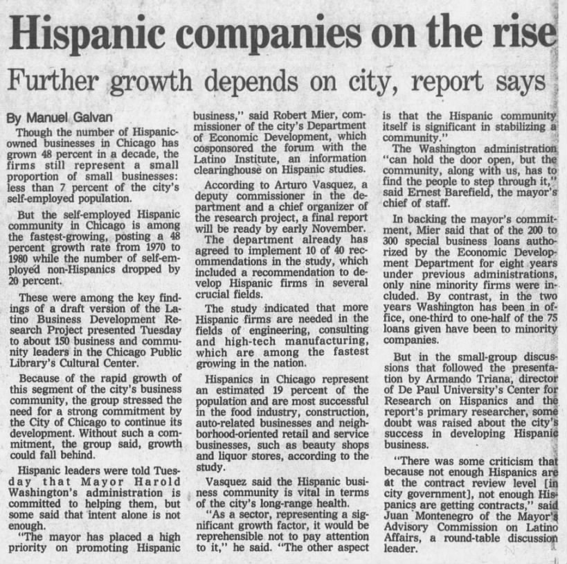 Hispanic companies on the rise: Further growth depends on city, report says