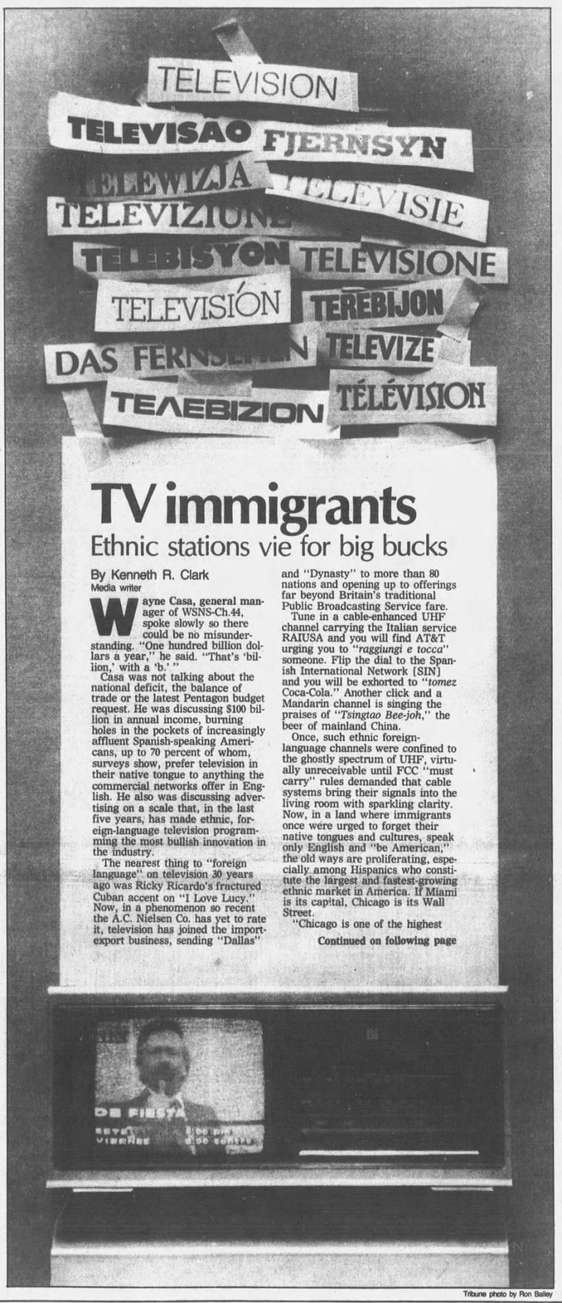 TV immigrants