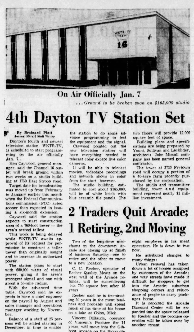 4th Dayton TV Station Set