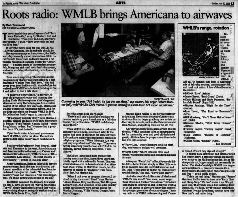 Roots radio: WMLB brings Americana to airwaves