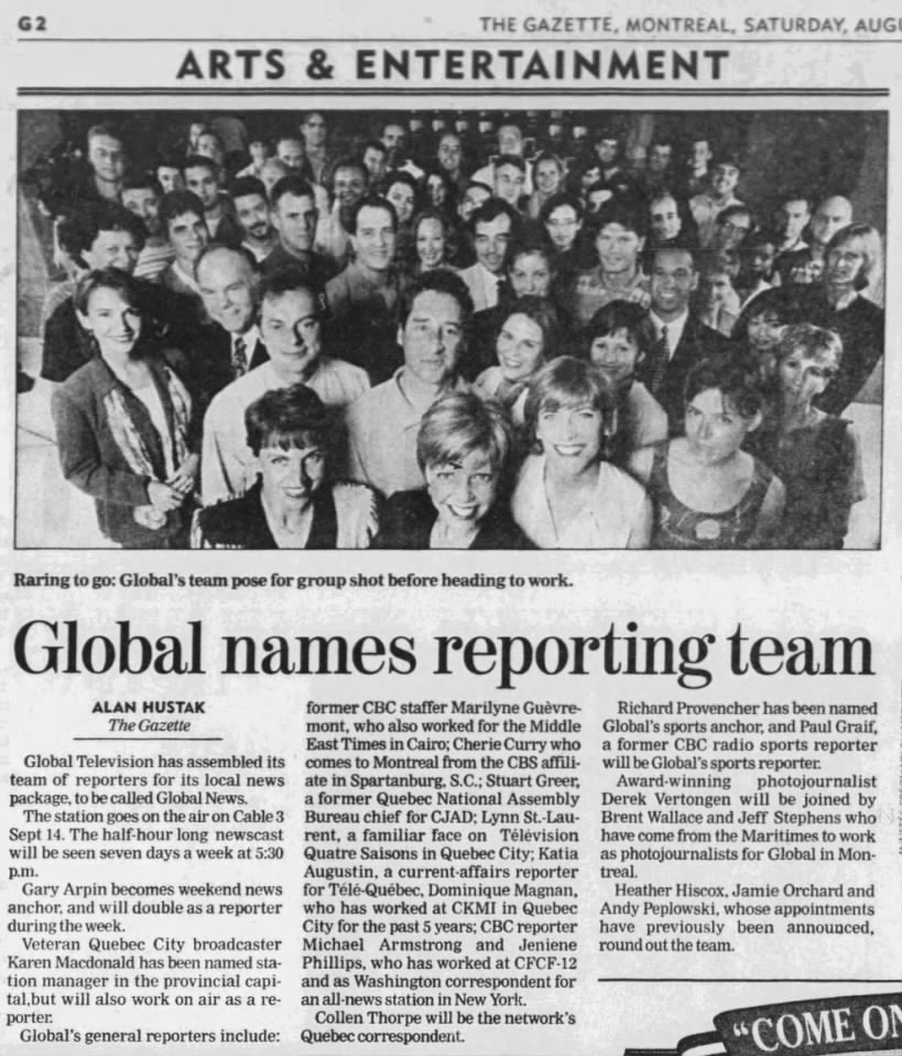 Global names reporting team
