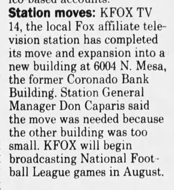 Station moves