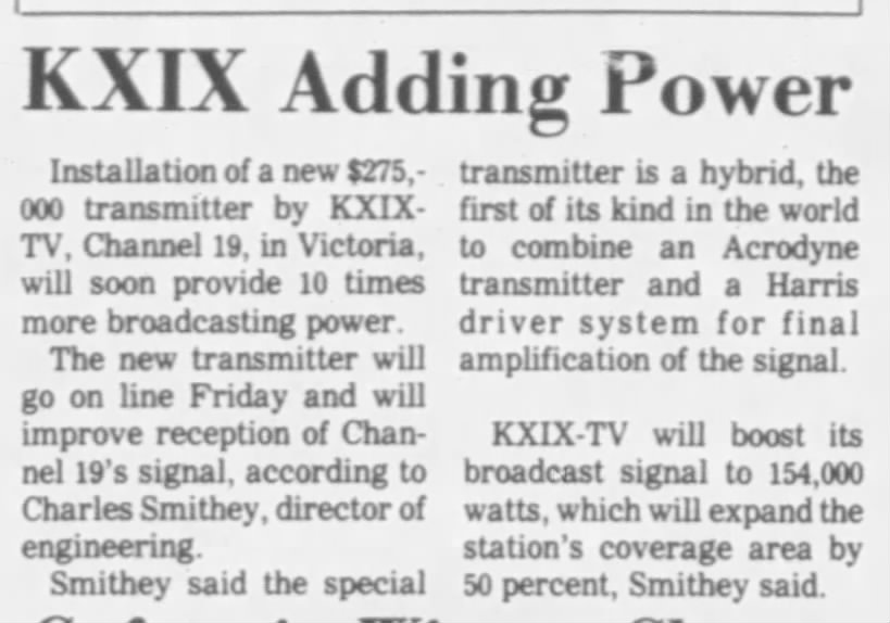 KXIX Adding Power