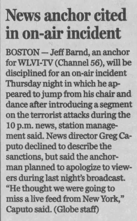 News anchor cited in on-air incident