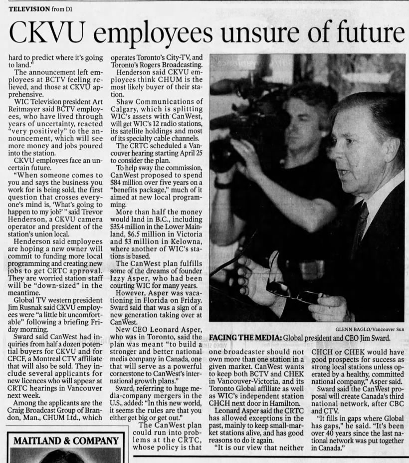 CKVU employees unsure of future