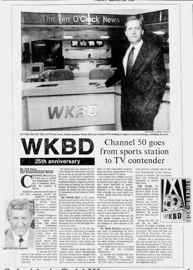 WKBD 25th anniversary: Channel 50 goes from sports station to TV contender