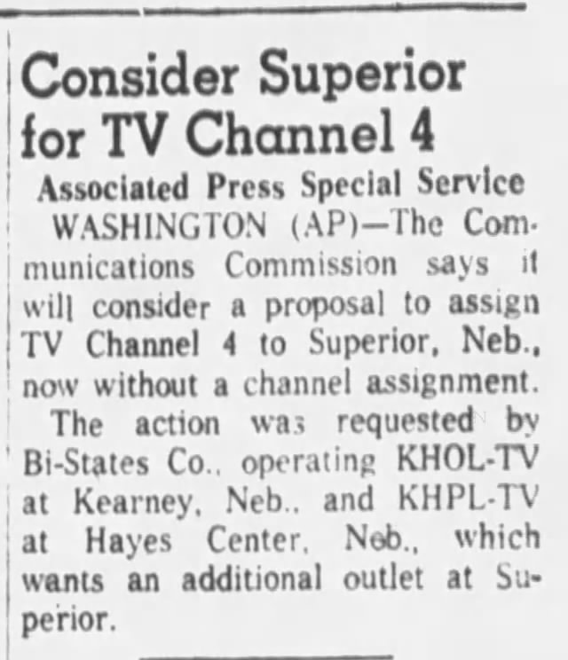 Consider Superior for TV Channel 4