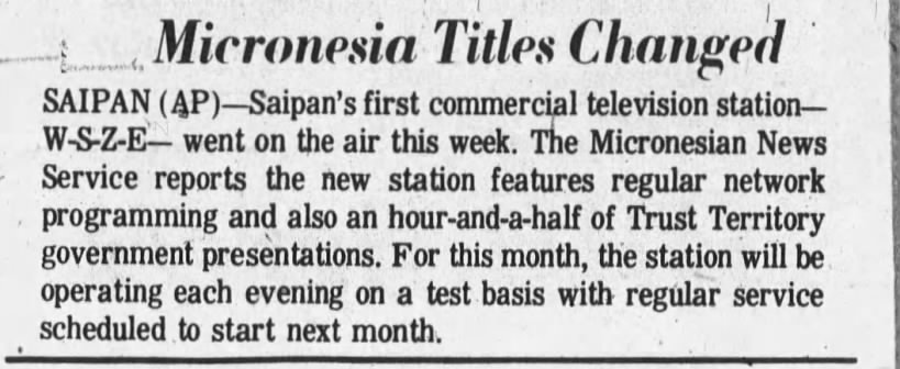 Micronesia Titles Changed