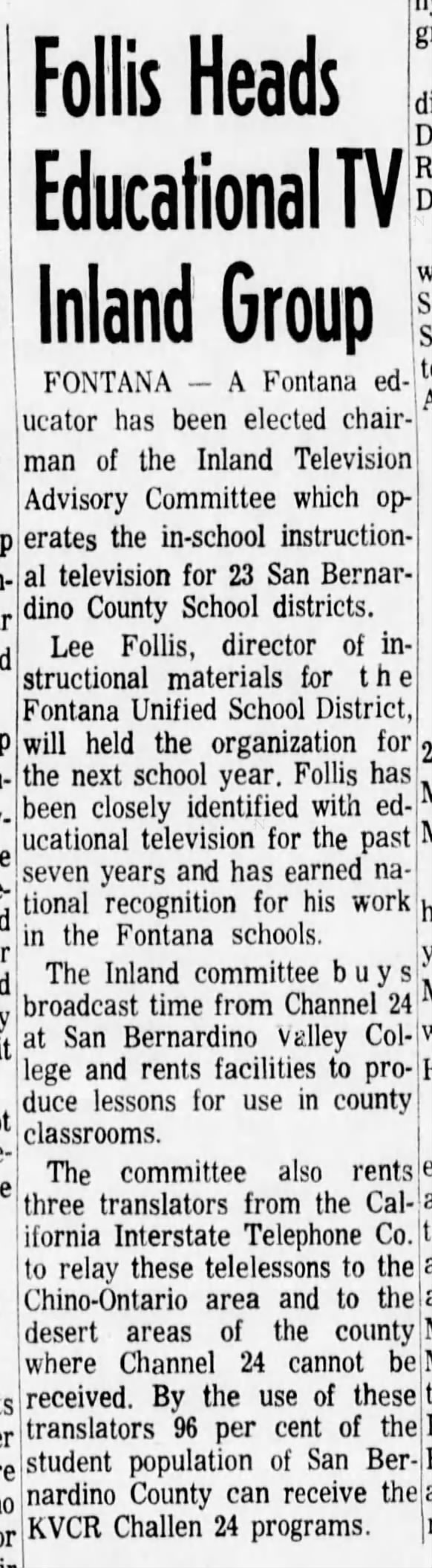 Follis Heads Educational TV Inland Group