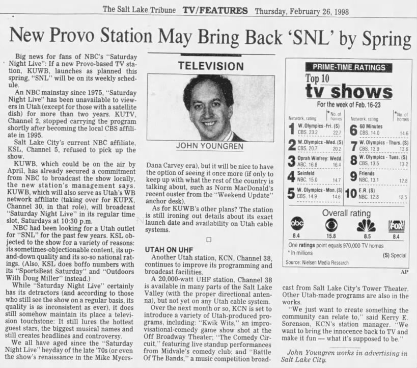 New Provo Station May Bring Back 'SNL' by Spring