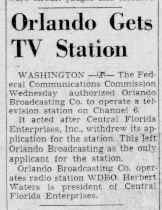 Orlando Gets TV Station