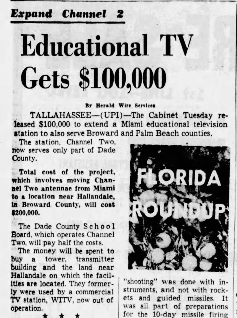 Expand Channel 2: Educational TV Gets $100,000