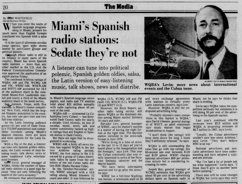 Miami's Spanish radio stations: Sedate they're not