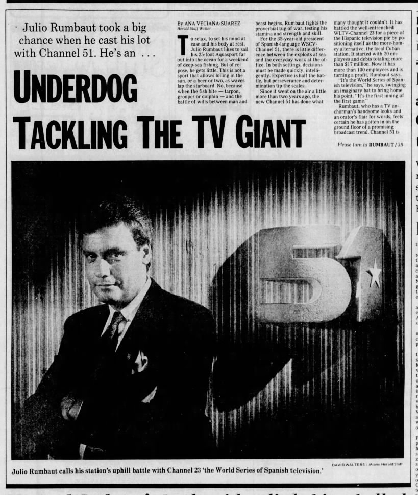 Underdog Tackling the TV Giant