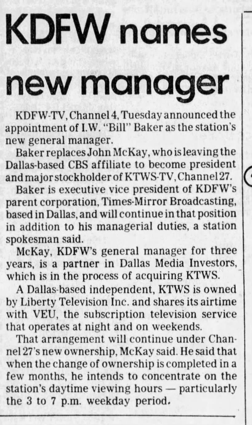 KDFW names new manager