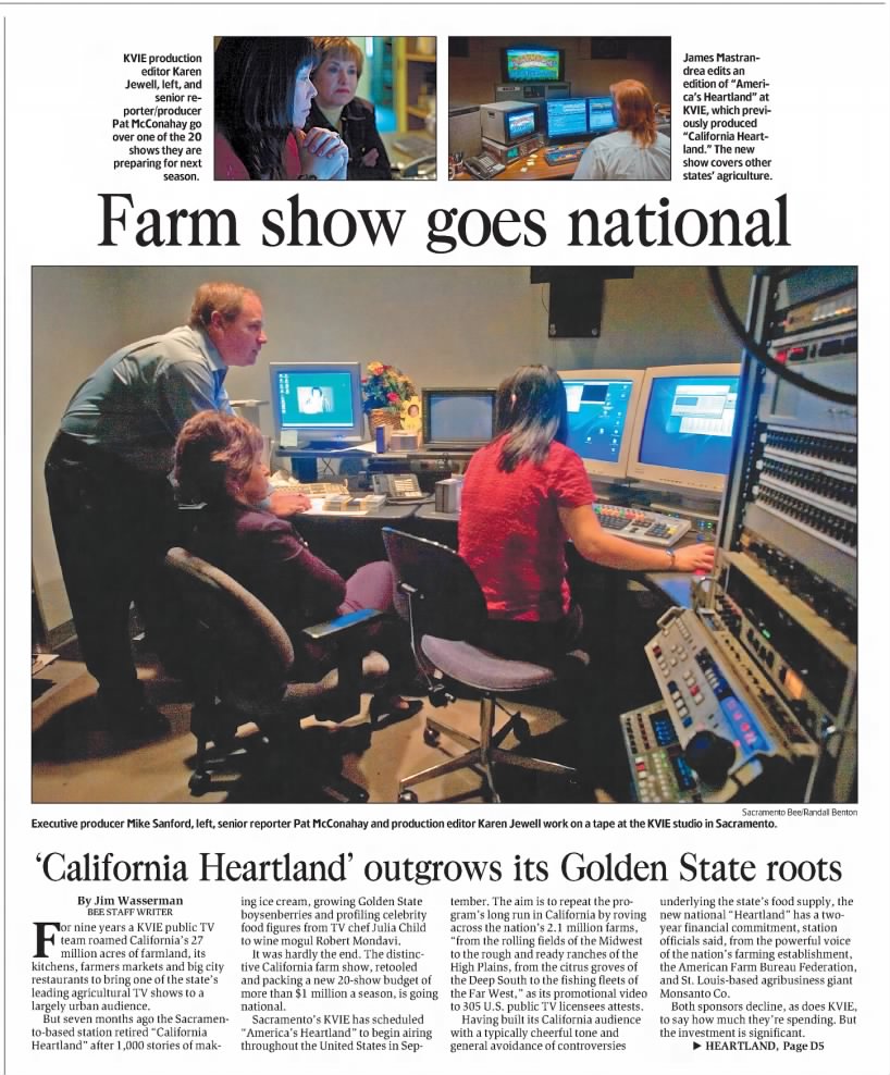 Farm show goes national: 'California Heartland' outgrows its Golden State roots