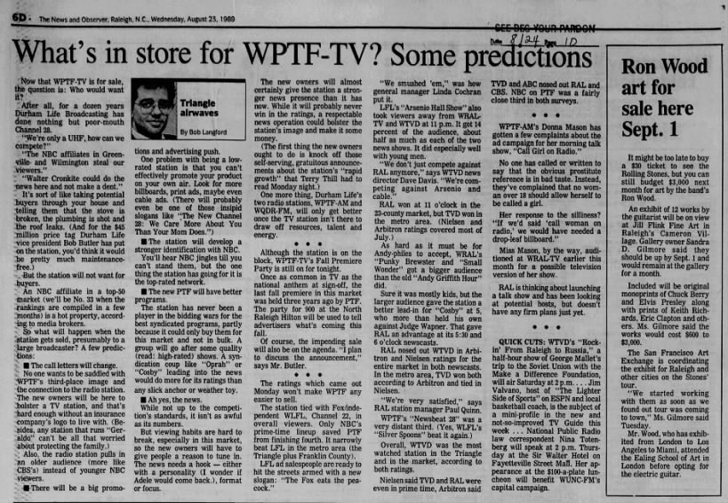 What's in store for WPTF-TV? Some predictions