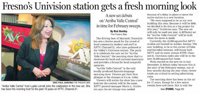 Fresno's Univision station gets a fresh morning look