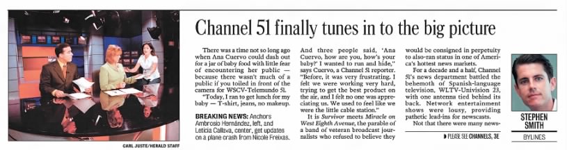 Channel 51 finally tunes into the big picture